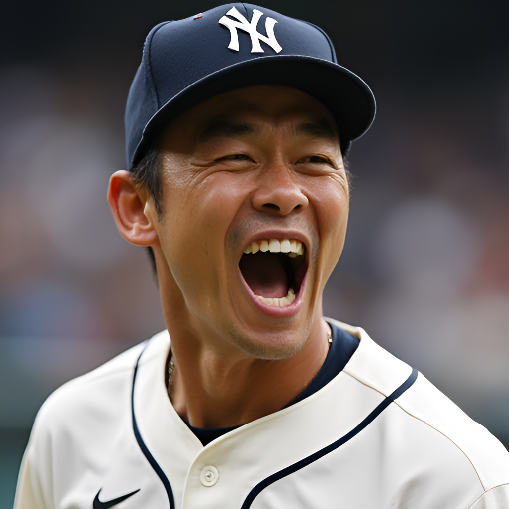 A portrait or close-up image of Yudai Ono, perhaps celebrating a key out or showing his determined expression after a pitch, capturing his personality and focus.